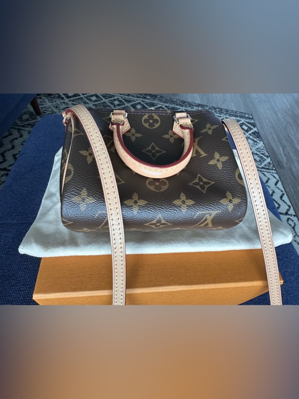 Louis Vuitton Monogram Nano Mini w/Non-Adjustable Strap(Authentic) - Picture 8 of 17